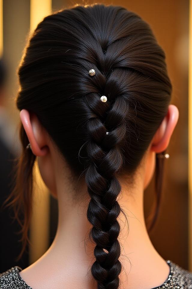 Special occasion evening hair styling