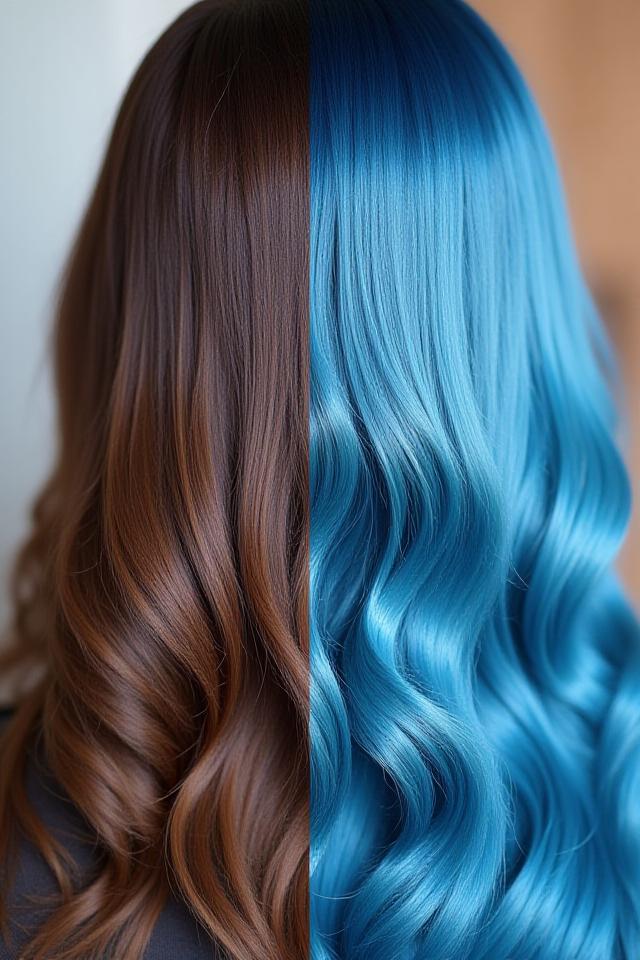 Vibrant color correction before and after